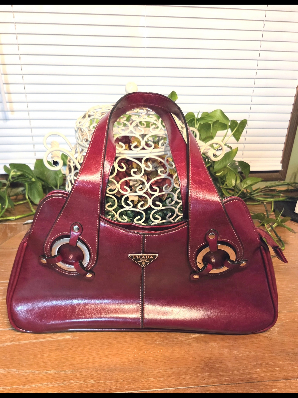 *VERY RARE!* Rina Rich "Prada" Vintage Brilliant Red Purse *READ DESCRIPTION!!* - Picture 13 of 13